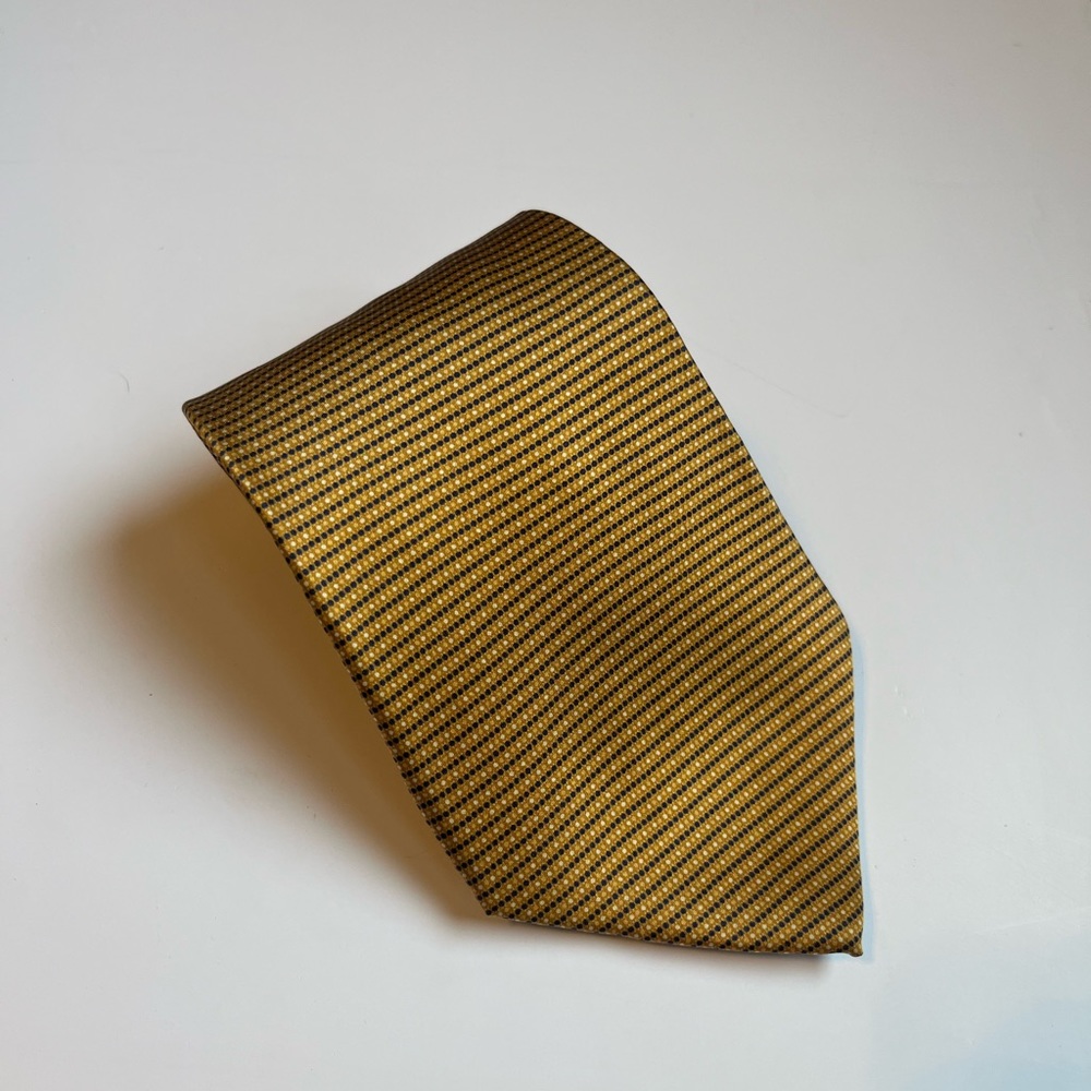 Perry Ellis Portfolio Silk Tie Gold Copper color